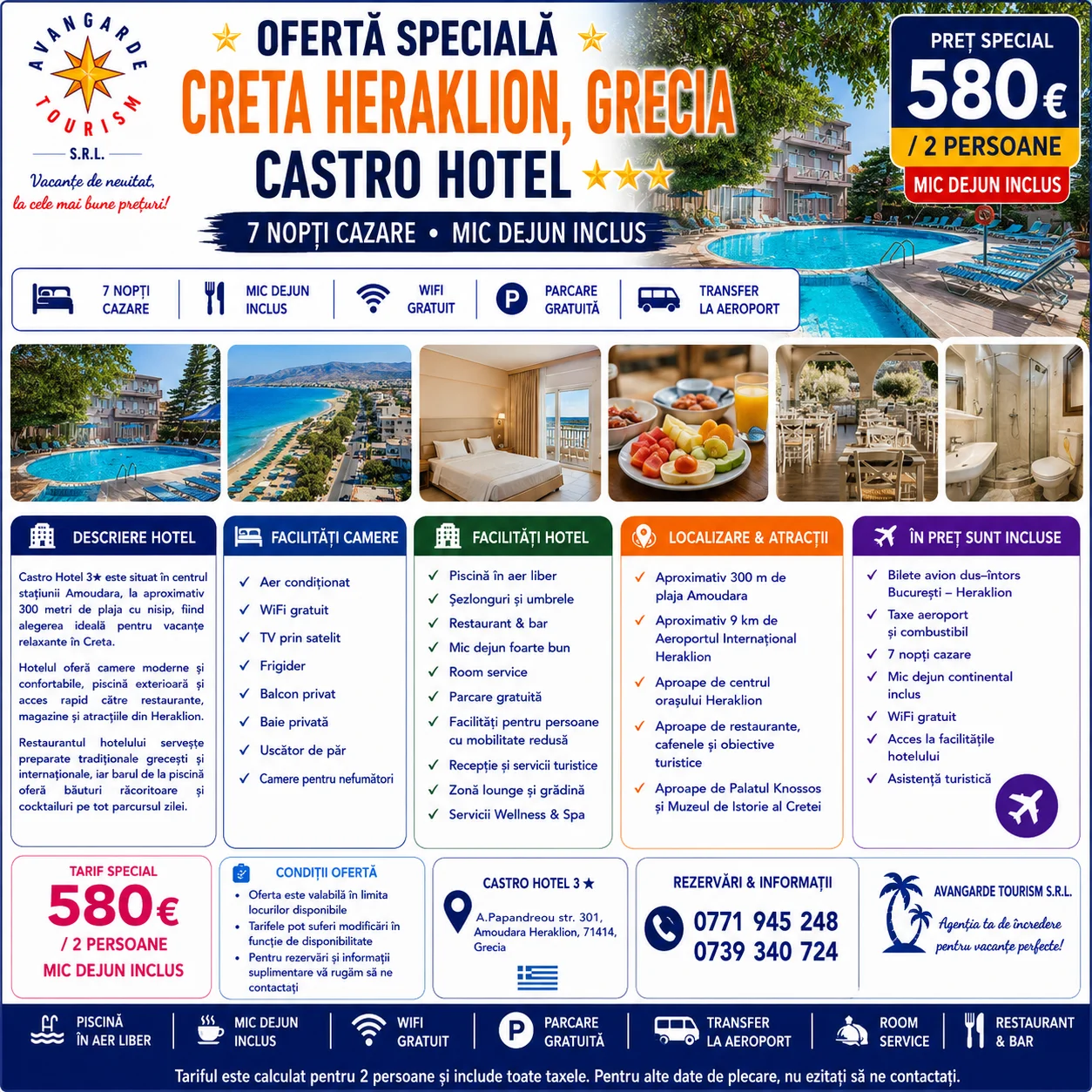 🌴 SPECIAL OFFER – HERAKLION CRETE, GREECE 🌴 7nights in May 2