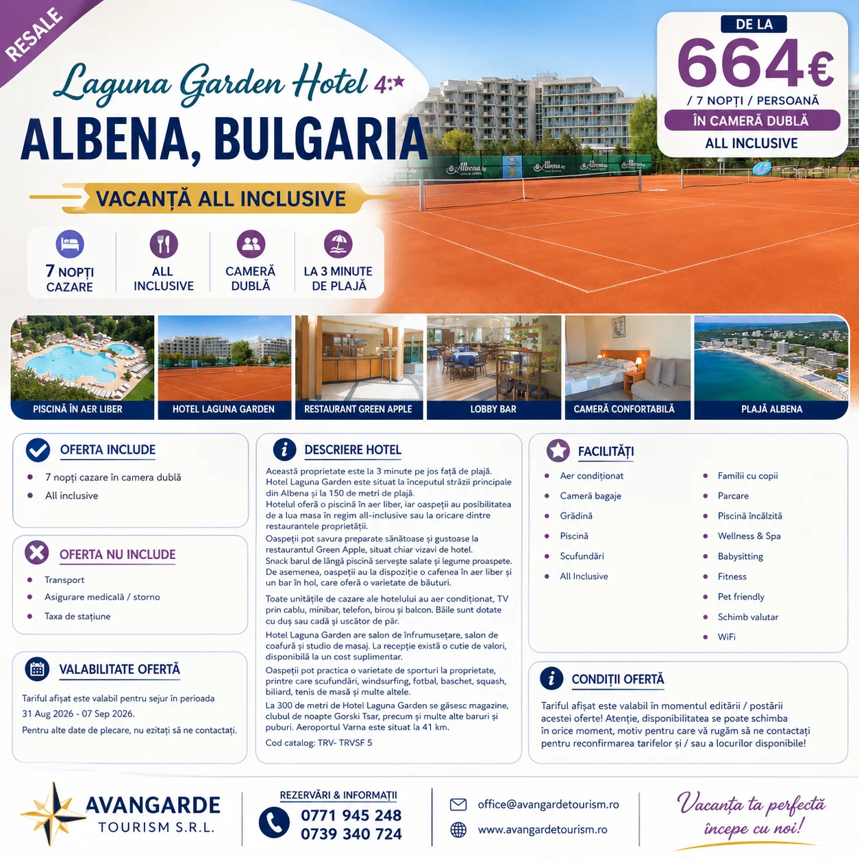 SPECIAL OFFER – ALBENA, BULGARIA  7nights 6