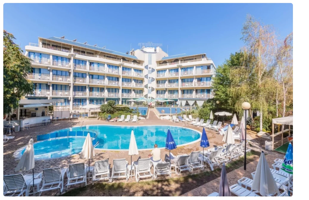 3 NIGHTS; Sunny Beach Hotel Aquamarine - All Inclusive