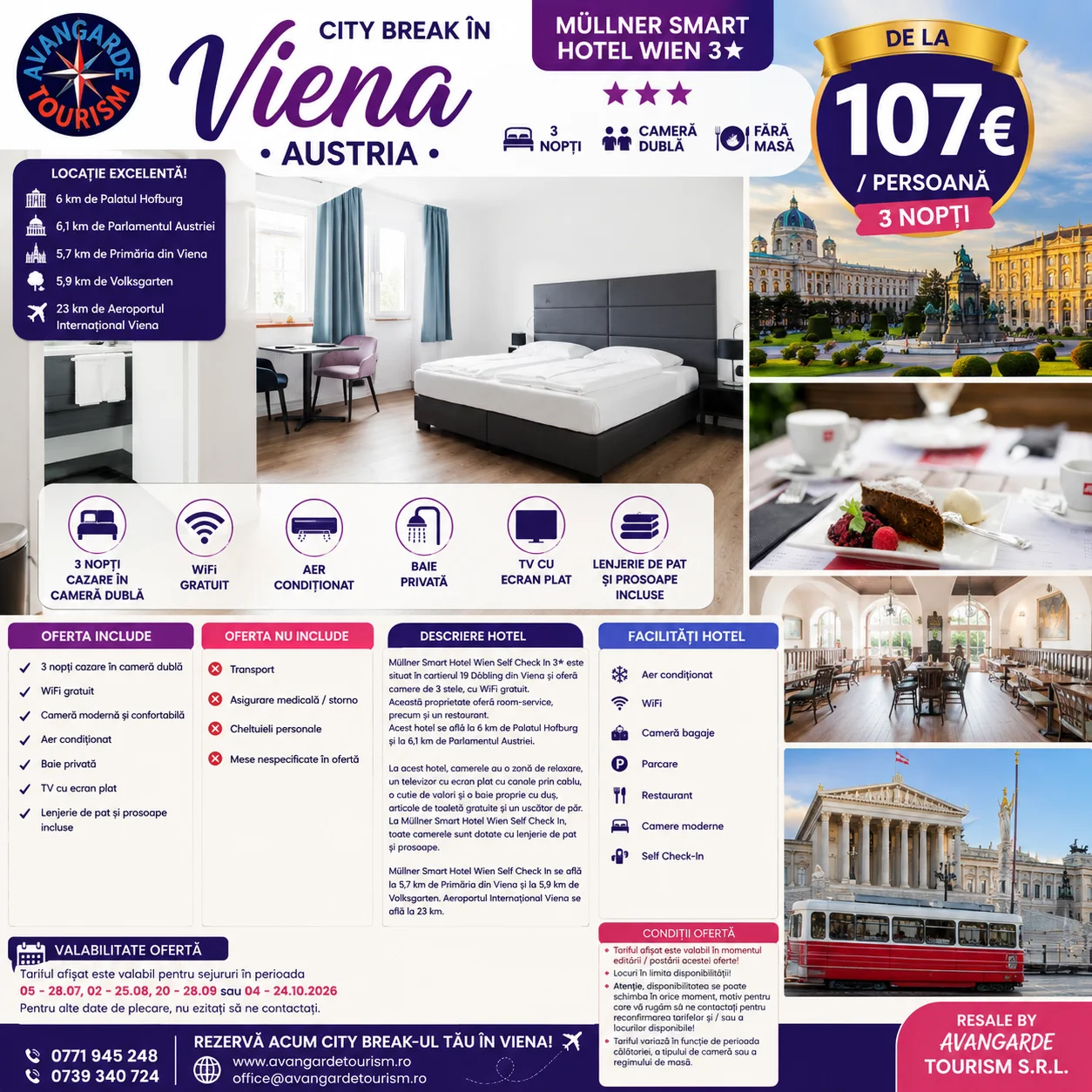 CITY BREAK IN VIENNA – AUSTRIA  3 nights 4