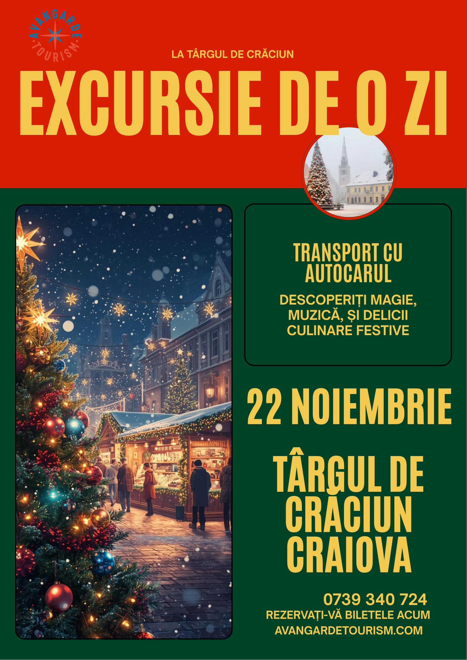 Poster - Excursie de o zi Targul de Craciun CRAIOVA